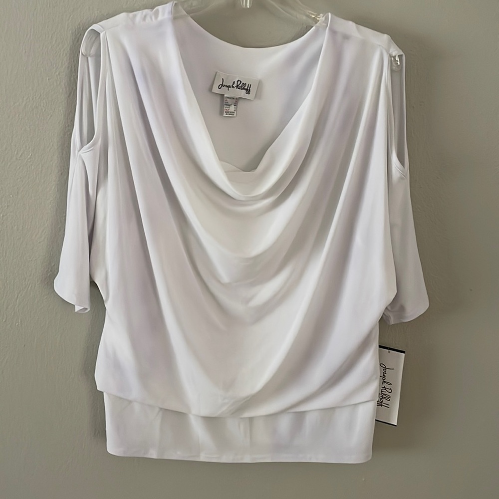 Joseph Ribkoff cold-shoulder top